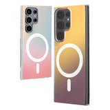 Magnetic Matte Clear Rainbow Gradient Case for Samsung