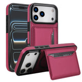 Magnetic Card Holder Stand Leather Case for iphone
