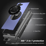 Magnetic Shockproof Full‑Cover Case with 360° Rotating Stand for Samsung Z Fold