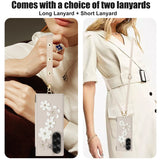 Shockproof Flower Case with Card Holder & Lanyard for Samsung Z Fold