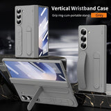 All‑in‑One Shell‑Film Case, Wristband Stand Hinge Pen Slot & Pen for Samsung Z Fold