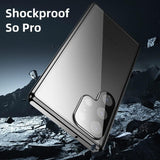 Glossy Metal Magnetic Shockproof All‑in‑One Shell‑Film Case for Samsung