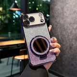 Electroplated Mirror Glitter Kickstand Case for iphone