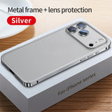 Full‑Coverage Snap Magnetic Alloy Frame Case for iphone