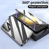 Glossy Metal Magnetic Shockproof All‑in‑One Shell‑Film Case for Samsung
