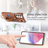 Shockproof Litchi Grain Wrist Strap Case for Samsung
