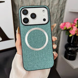 Simple Fabric‑Texture Magnetic Case for iphone