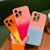 Gradient Magnetic Full Coverage Case for iphone