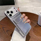 Leather Grain Shockproof Card Holder Kickstand Case for iphone