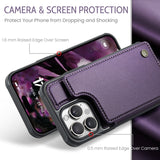 Magnetic Leather Wallet Case for iphone