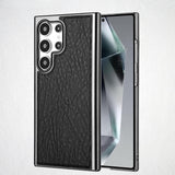 Magnetic Shockproof Electroplated Leather Case for Samsung