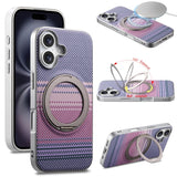 Kevlar‑Textured Magnetic Shockproof Stand Case for iphone