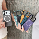 Simple Fabric‑Texture Magnetic Case for iphone