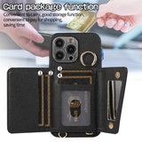Shockproof Crossbody Wallet Stand Leather Case for iphone