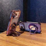 Electroplated Mirror Glitter Kickstand Case for iphone