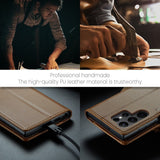 Business-Style Leather Flip Case for Samsung