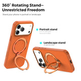 Tech Fabric Magnetic Rotating Stand Case for iphone