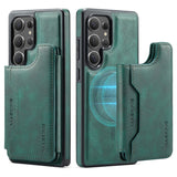 Magnetic Leather Wallet Case for Samsung