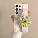 Down Jacket Wrist Strap Phone Case for Samsung