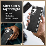 Magnetic Shockproof Electroplated Leather Case for Samsung