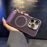 Magnetic Hollow Cooling Kickstand Case for iphone