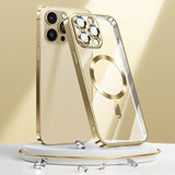 Plating Soft Clear Shockproof Magnetic Case for iphone