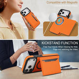 Magnetic Card Holder Stand Leather Case for iphone