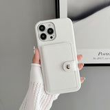 Leather Card Holder Wallet Case for iphone