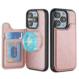 Magnetic Flip Card Holder Kickstand Case for iphone