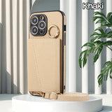 Shockproof Crossbody Wallet Stand Leather Case for iphone