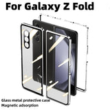 Magnetic Glass Metal‑Latch All‑in‑One Case for Samsung Z Fold