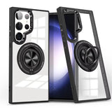 Magnetic Transparent Rotating Stand Case for Samsung