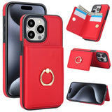 Shockproof Leather Ring Holder Case for iphone
