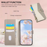Detachable Crossbody Zipper Wallet Leather Case for iphone