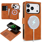 2 in 1 Magnetic Wallet Leather Case for iphone
