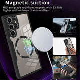 Transparent All-Round Magnetic Case with PET Film & Camera Protection for Samsung