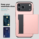 Shockproof Slide Card Holder Case for iphone