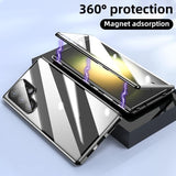 Glossy Metal Magnetic Shockproof All‑in‑One Shell‑Film Case for Samsung