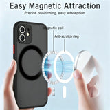 Magnetic Matte Shockproof Case for iphone