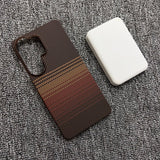 Shockproof Magnetic Half‑Wrap Borderless Carbon Fiber Case for Samsung