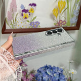 Gradient Glitter Plating Phone Case for Samsung Z Fold