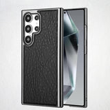 Magnetic Shockproof Electroplated Leather Case for Samsung