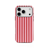 Fashion Red Stripe Double-Layer Protective Phone Case for iPhone