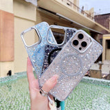Glitter Magnetic Full‑Cover Shockproof Case for iphone