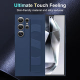Silicone Elastic Wrist Strap Matte Case for Samsung