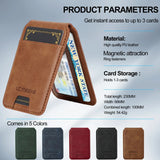 Detachable Magnetic 2-in-1 Leather Card Holder Case for iphone