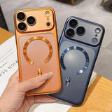 Luxury Matte Translucent Magnetic Case for iphone