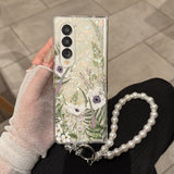 Fashion Painted Flower Case for Samsung Z Fold