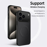 Luxury Ultra Thin Carbon Fbier Magnetic Leather Case for iphone