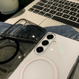Slim Transparent Magnetic PC Phone Case For Samsung